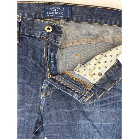 Lucky Brand Jeans Mens 34x32 Blue Denim 221 Original Straight Fit - Picture 3 of 9